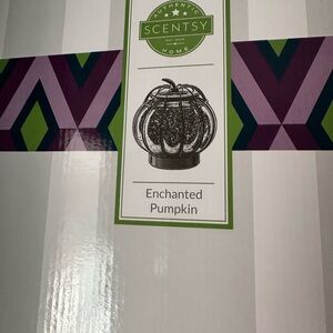 Scentsy Enchanted Pumpkin with Purple and Green Accents
